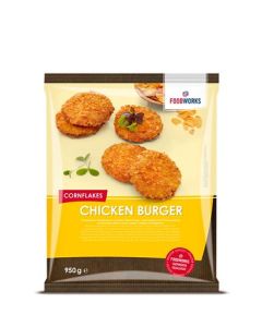 FOODWORKS Vistas plācenīši, kraukšķīgs kukurūzu panēj 14x950