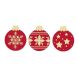HILLBO Bola peq roja/ Punavalged kuuseehted, 25x30mm, 135 tk
