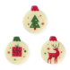 HILLBO Bola peq Navidad/Valged kuuseehted, 25x30 mm, 135tk