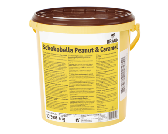 BRAUN Schokobella Peanut & Caramel RSPO SG RA MB cocoa 6 kg