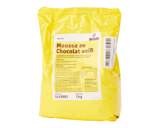 BRAUN Mousse au Chocolat Blanc 1 kg