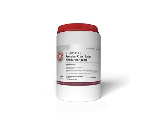 KAROW Kondiitripasta Mandariin, Premium Clean Label 1,5 kg