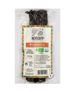 NOROHY Organic Madagascar Vanilės Ankštys, 16 cm, 250 g