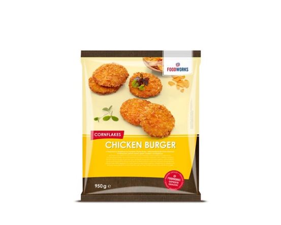 FOODWORKS Kanapihv, krõbe maisihelbepaneering 14x950 g