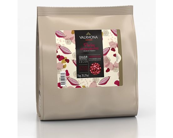 Valrhona Inspiration Raspberry Crunchy Pearls, 1 kg
