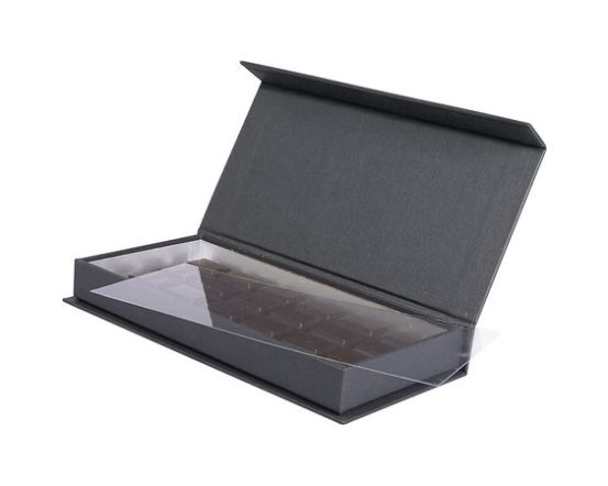 Šokolādes tāfelītes kārba, 24 pl, melna, 12 gb