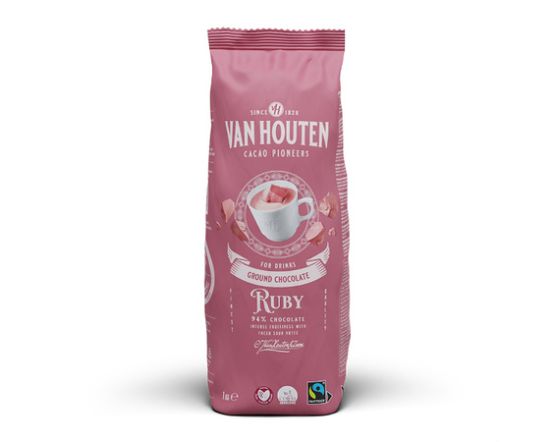 VAN HOUTEN Ground Ruby Drink Powder, 1 kg