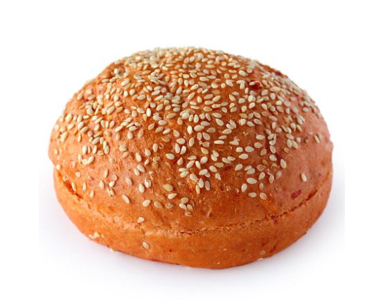 Mini vegan mėsainių bandeles su raudonaisiais pipirais