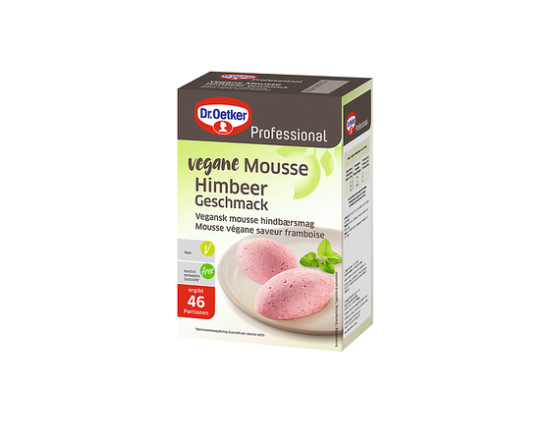 Dr. Oetker Vegane Mousse Himbeer-Geschmack / Aveņu krēms 0,9 kg