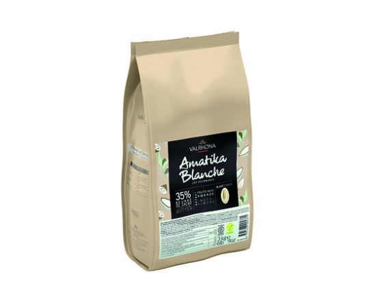 Valrhona Amatika Blanche/ Amatika baltasis šokoladas 35%, 3 kg