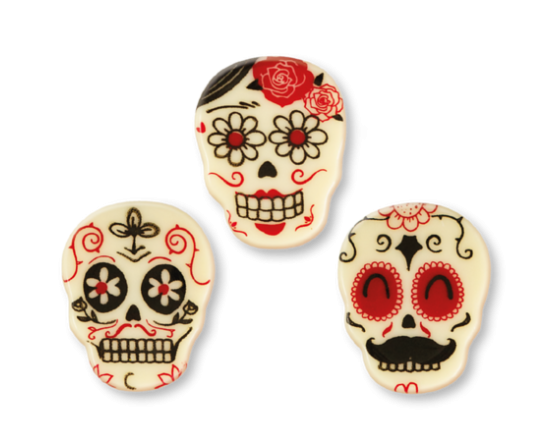 Papuošimas CALAVERAS HALLOWEEN, 34X27 MM, 120 PCS