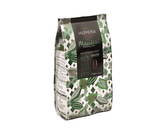 Valrhona Manjari juodas šokoladas (Pure Madagascar) 64%, 3 kg