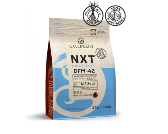 Callebaut NXT Dairy free chocolate chufa 42,3%, 2,5 kg