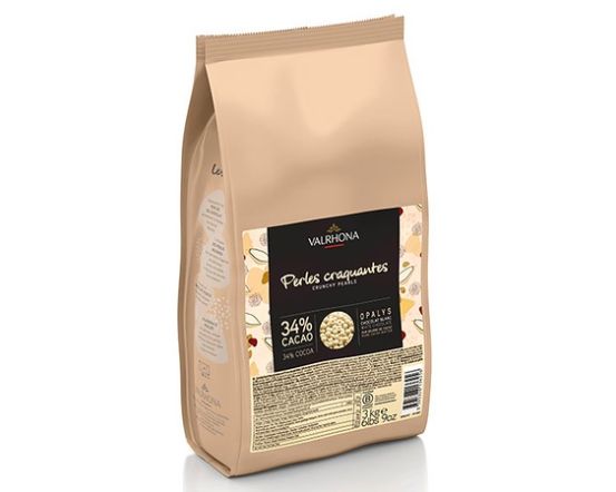 VALRHONA Opalys Traškūs Perliukai 3 kg