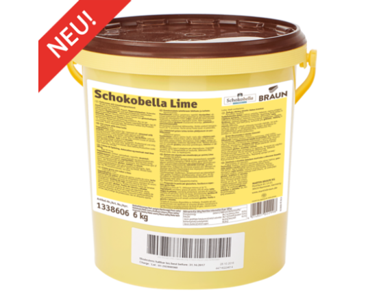 Schokobella Lime RSPO SG/RA MB cocoa, 6 kg