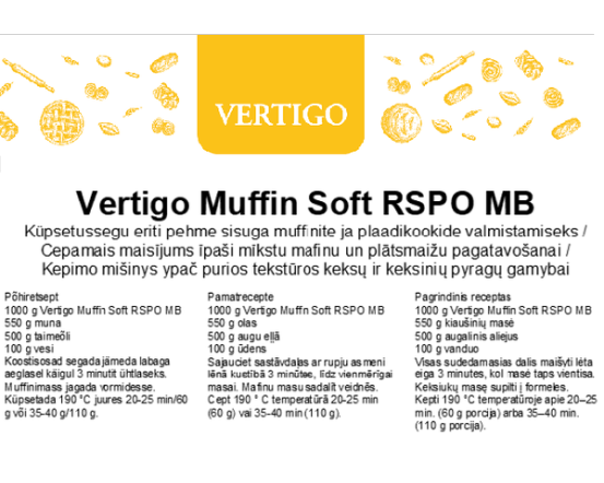 VERTIGO Muffin Soft RSPO MB 15kg