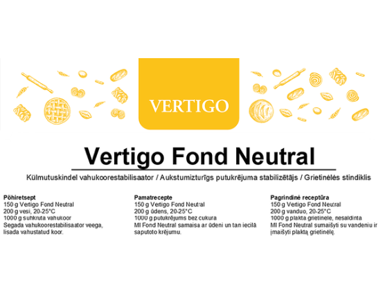 Vertigo Fond Neutral / Neutralus grietinėlės standiklis, 20 kg