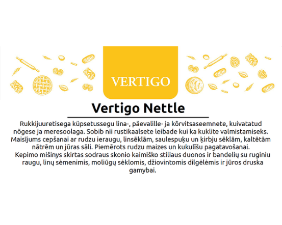 Vertigo Nettle, Kepimo mišinys su dilgėlėmis, 15 kg