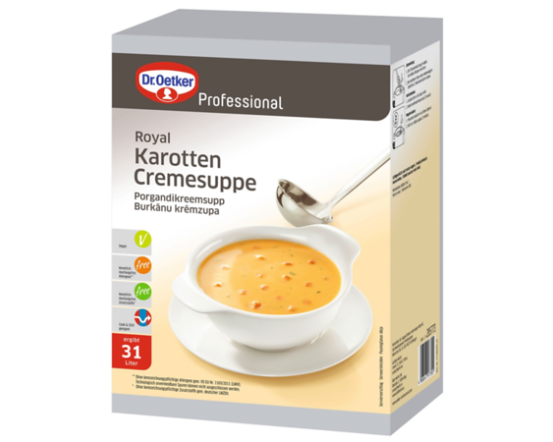 DR. OETKER Royal Karottencremesuppe / Burkānu krēmzupa 3 kg