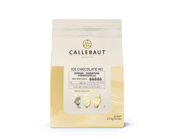 CALLEBAUT ICE white chocolate W2 38,5%, 2,5 kg