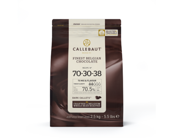 CALLEBAUT 70-30-38, 70,5%, 2,5 kg