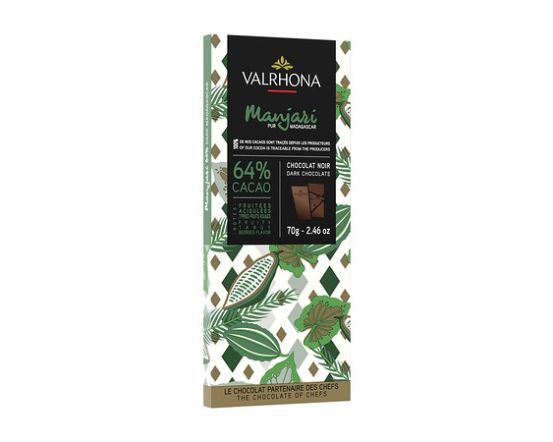 VALRHONA Manjari 64% Pure Madagascar bar 70 g
