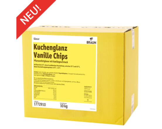 BRAUN CakeGloss Chips Vanilla RSPO MB 10 kg