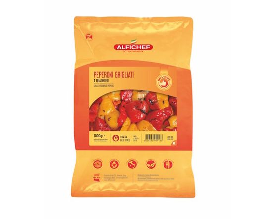 ALFI Grilētas paprikas ceturtdaļas 1 kg