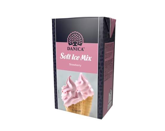 DANICA Soft Ice Mix Strawberry 12x1 l