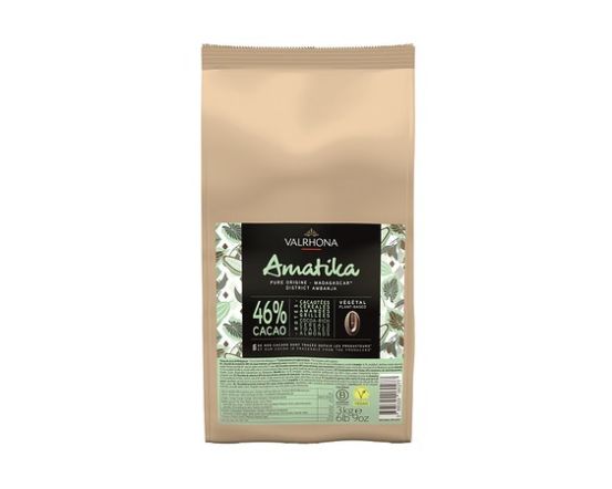 VALRHONA Amatika 46% Vegan Feve 3 kg