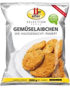 11ER Daržovių paplotėliai, Paniruoti 50 g, 3 kg