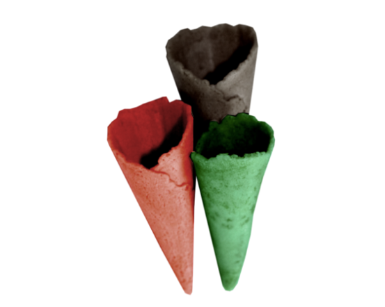 Confiletas Mini Red Cone Wafer, Ø30x78 mm, 140 tk