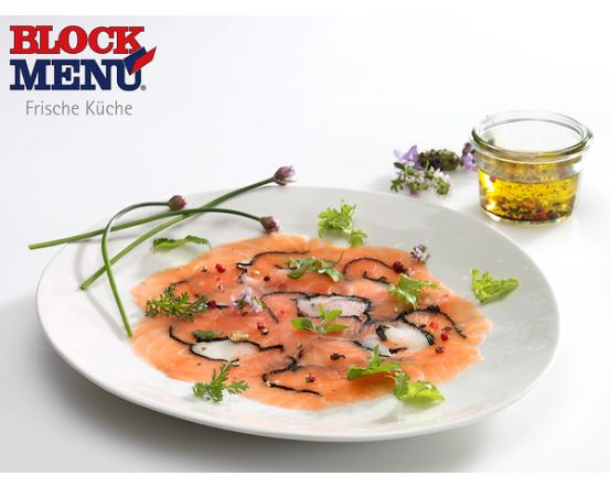 Carpaccio Lachs und Heilbutt 40x70 g