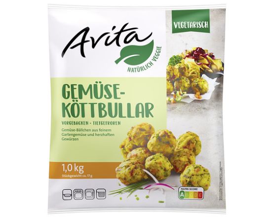 Avita Köögiviljapallid ~17 g, 5x1 kg