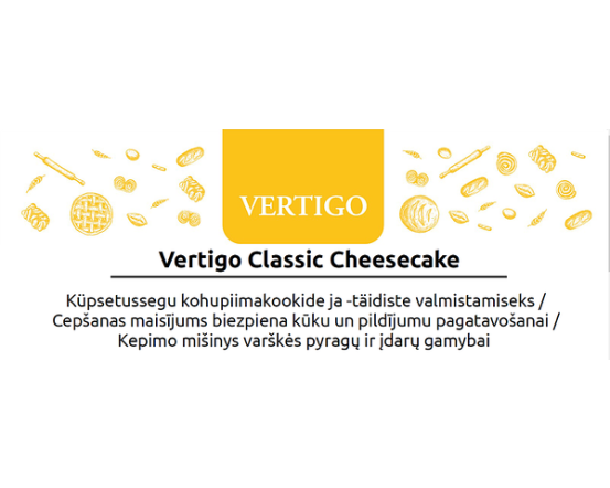 Vertigo Classic Cheesecake, 15 kg